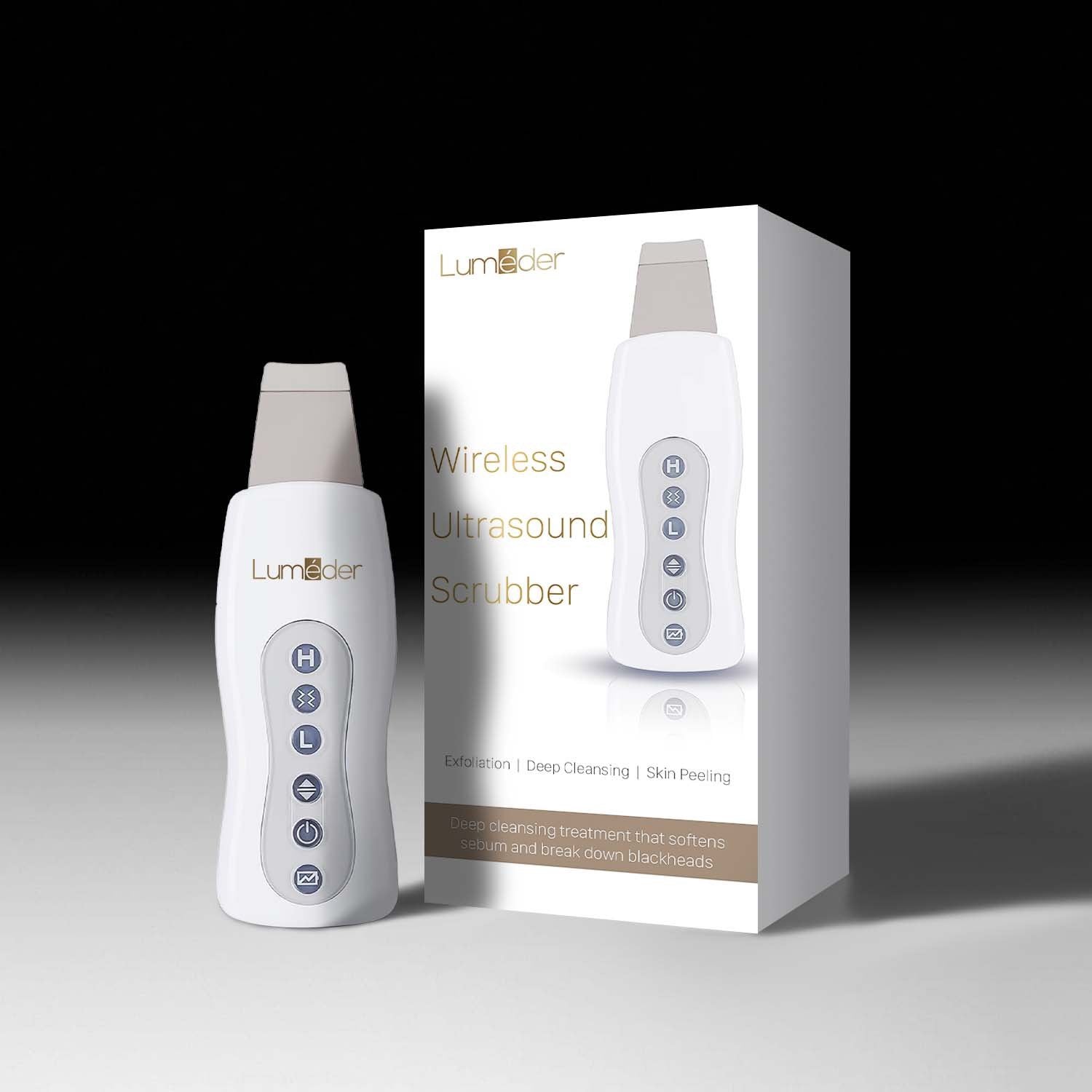 Ultrasonic Skin Scrubber- Lumeder